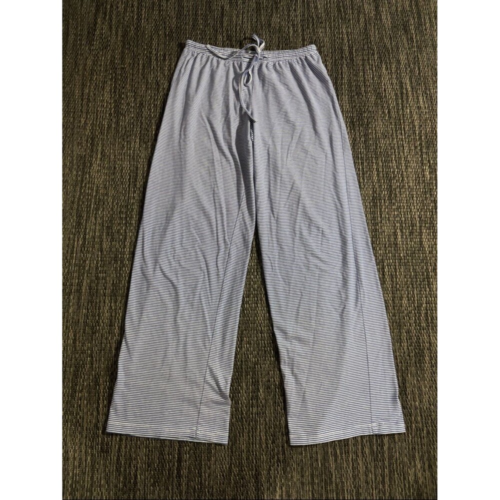 Edikted striped blue wide leg pants stretchy